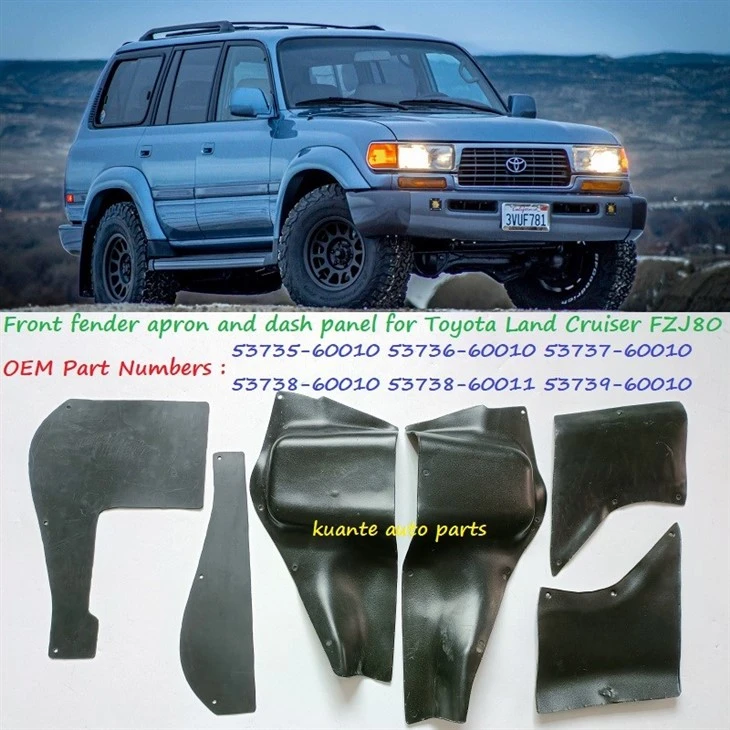 land cruiser FZJ80 fender mud flaps